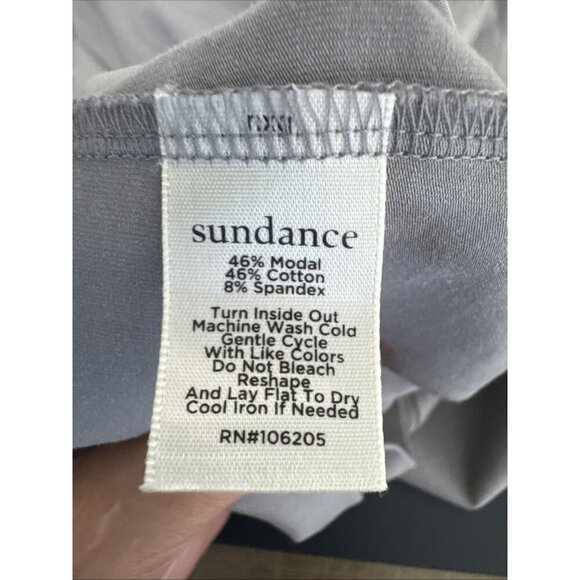 Sundance Women's S Twist Front Stretch Jersey Dress SS Gray EUC - Picture 6 of 8